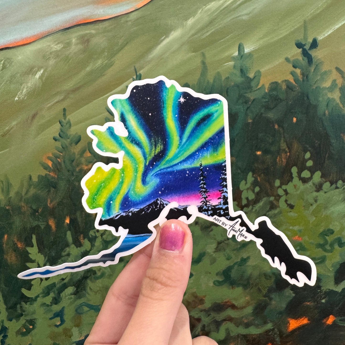 Alaska Aurora Sticker