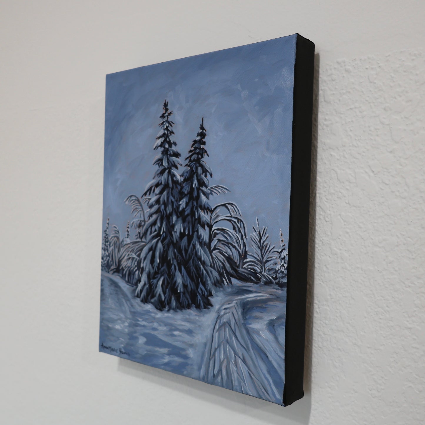 ORIGINAL "Ski Trails" 11x14 in